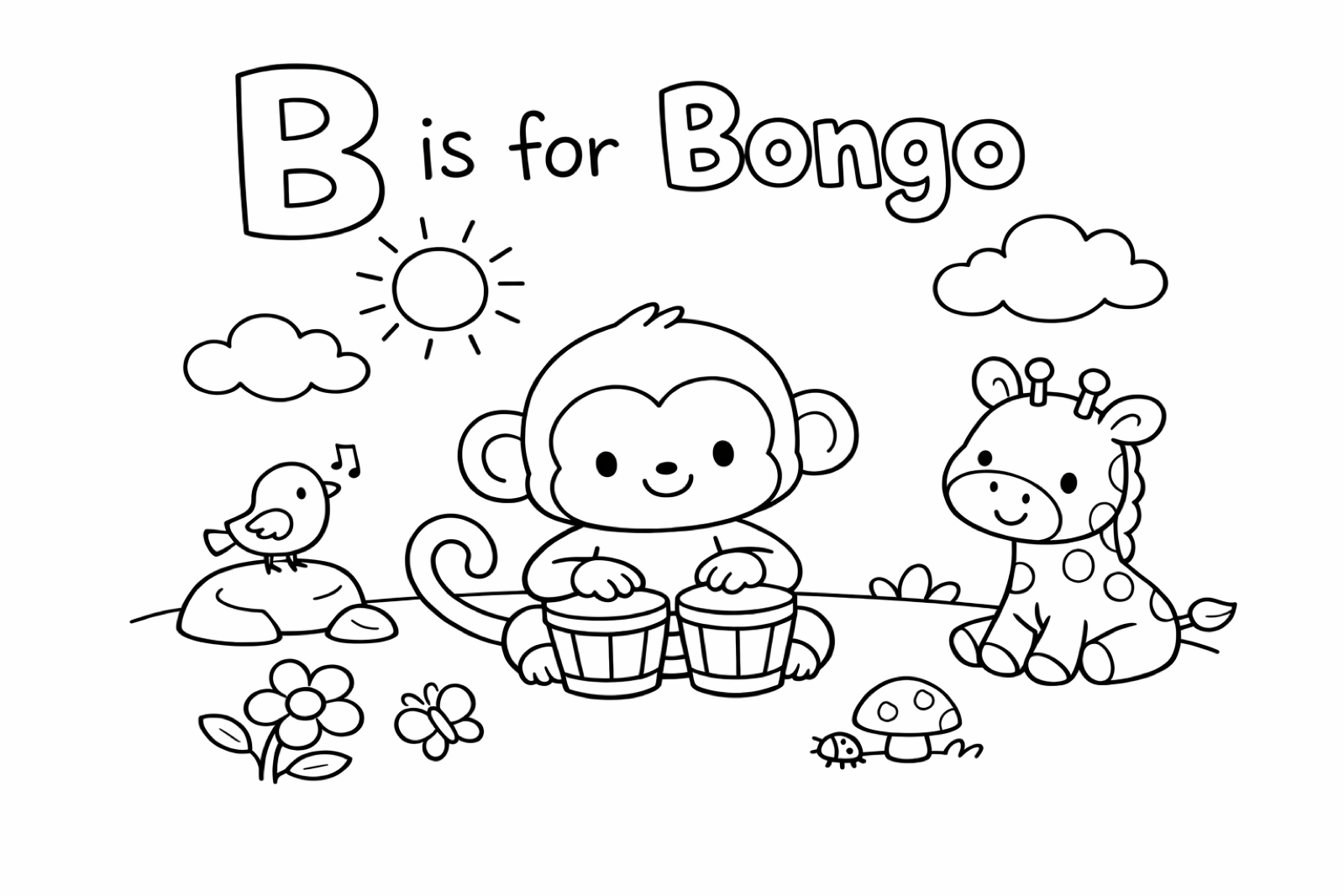B is for bongo