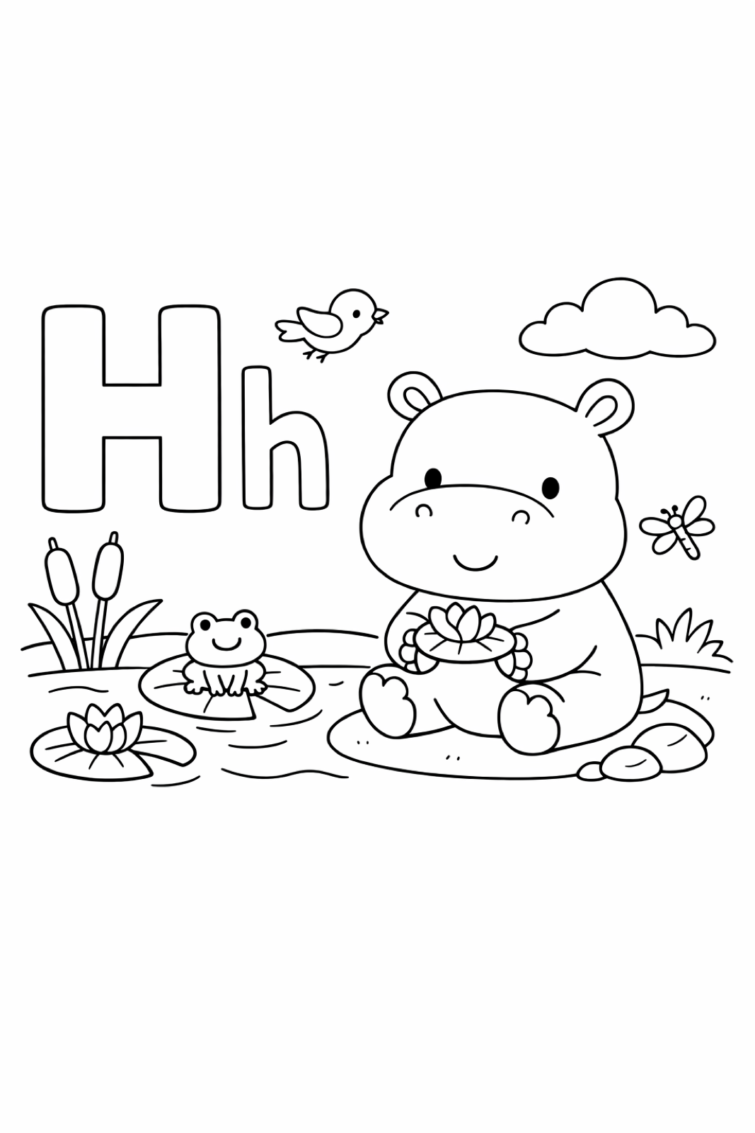 H is for hippo