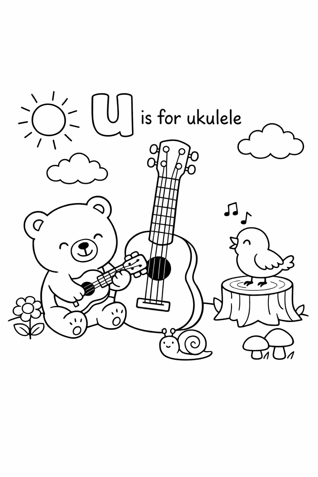U is for ukulele