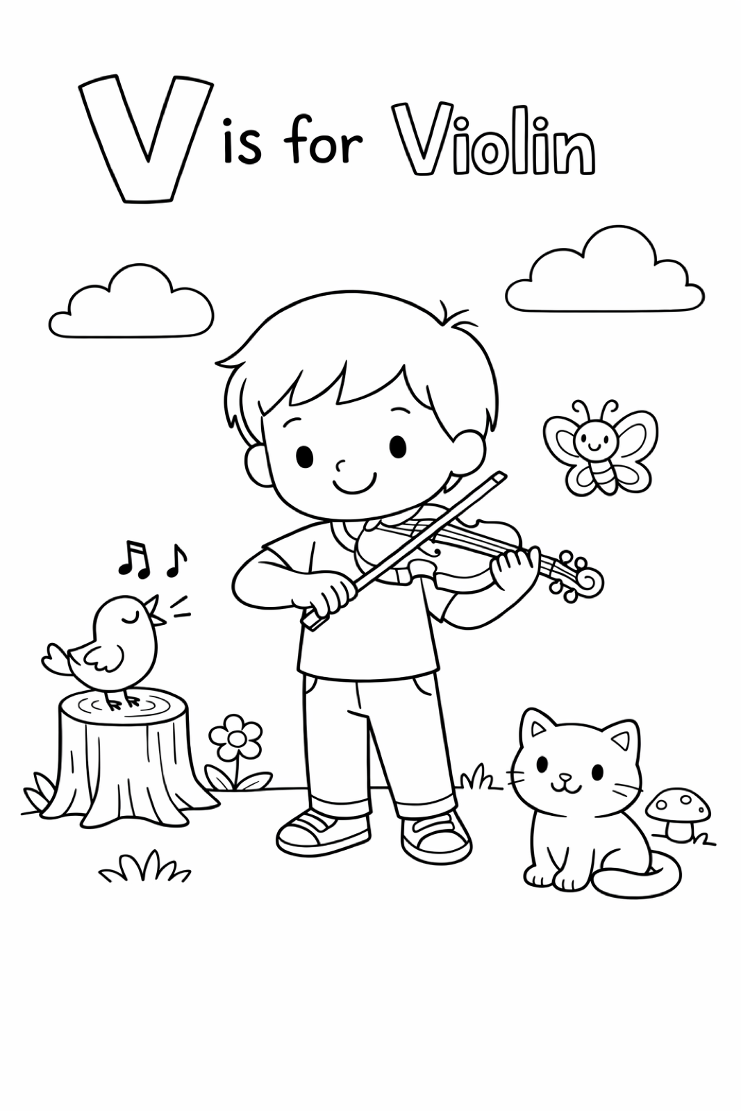V is for violin